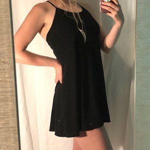Ralph Lauren Black Spaghetti Strap Mini Dress